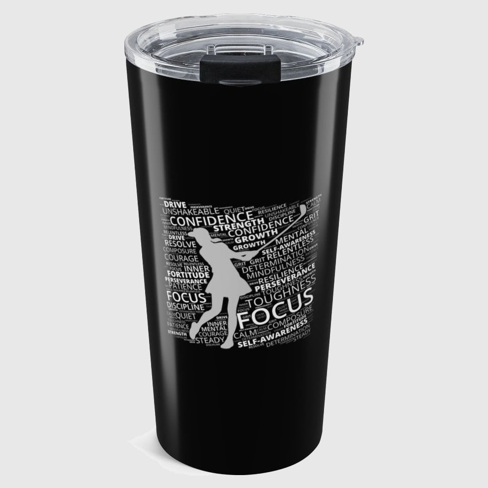 Unleash Your Mental Game (Female) - 20oz Tumbler in Black