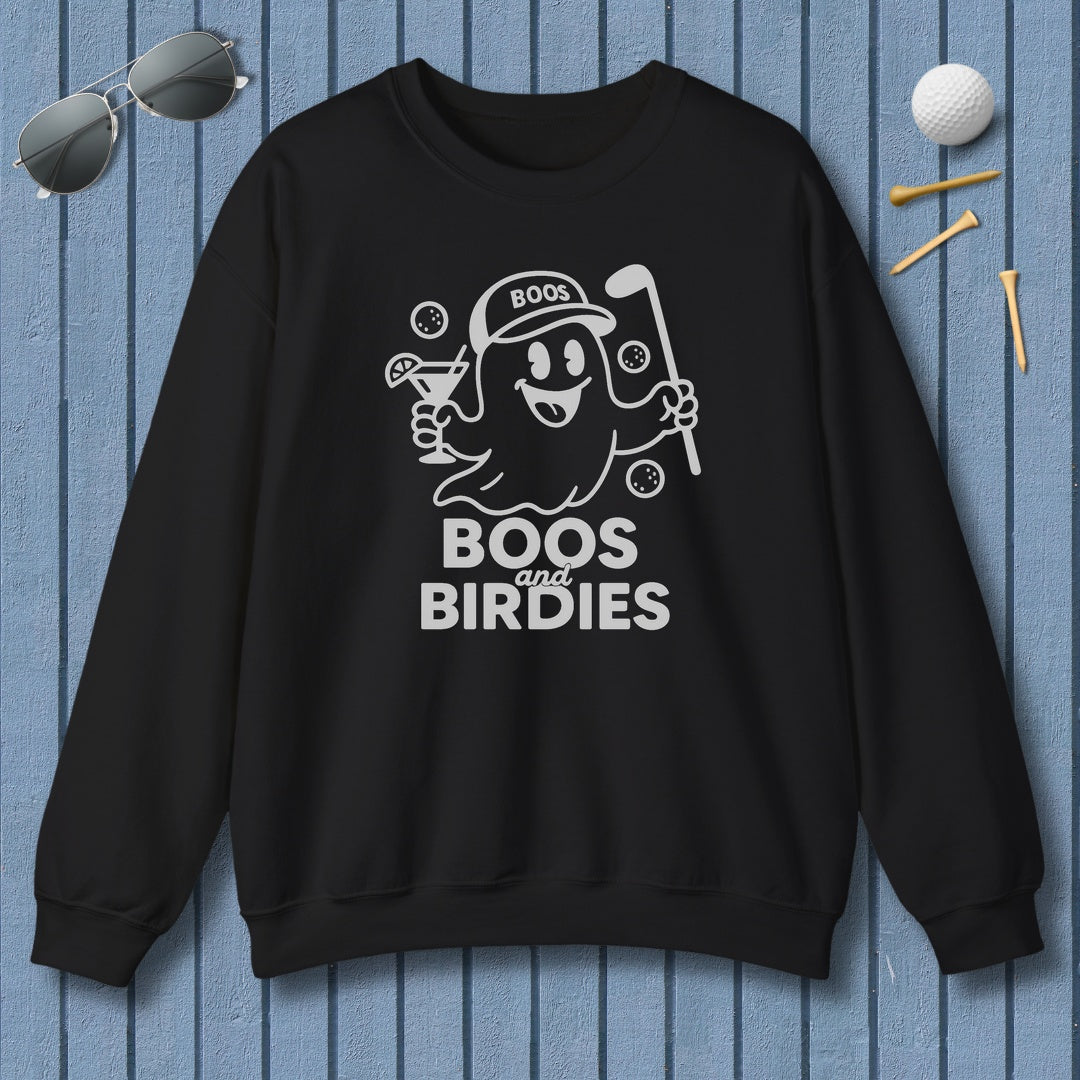 Boos and Birdies - Adult Golf Sweatshirt in Black
