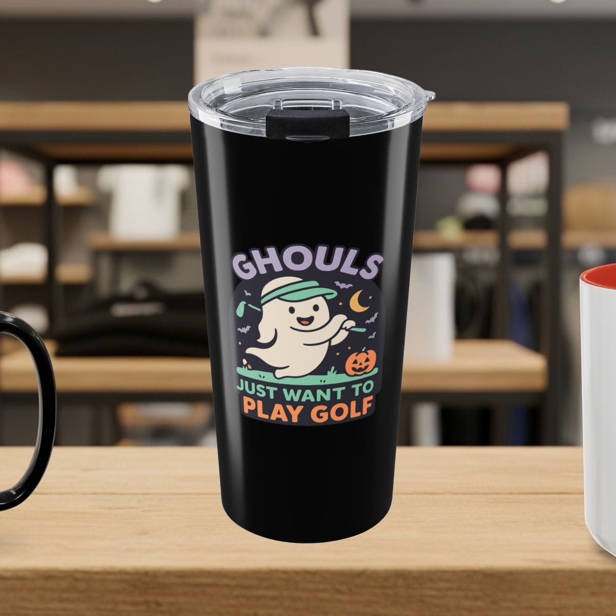 Ghouls Just Wanna Play Golf - 20oz Tumbler in Black