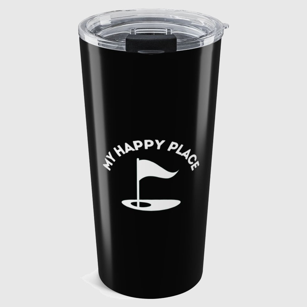 My Happy Place - 20oz Tumbler in Black