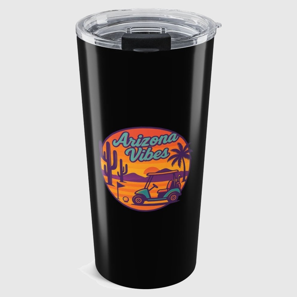 Golf Vibes - Arizona - Desert Edition Golf Destination - 20oz Tumbler in Black