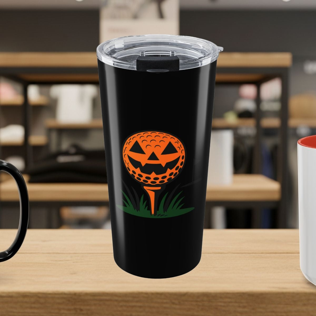 Tee Time Terror - 20oz Tumbler in Black