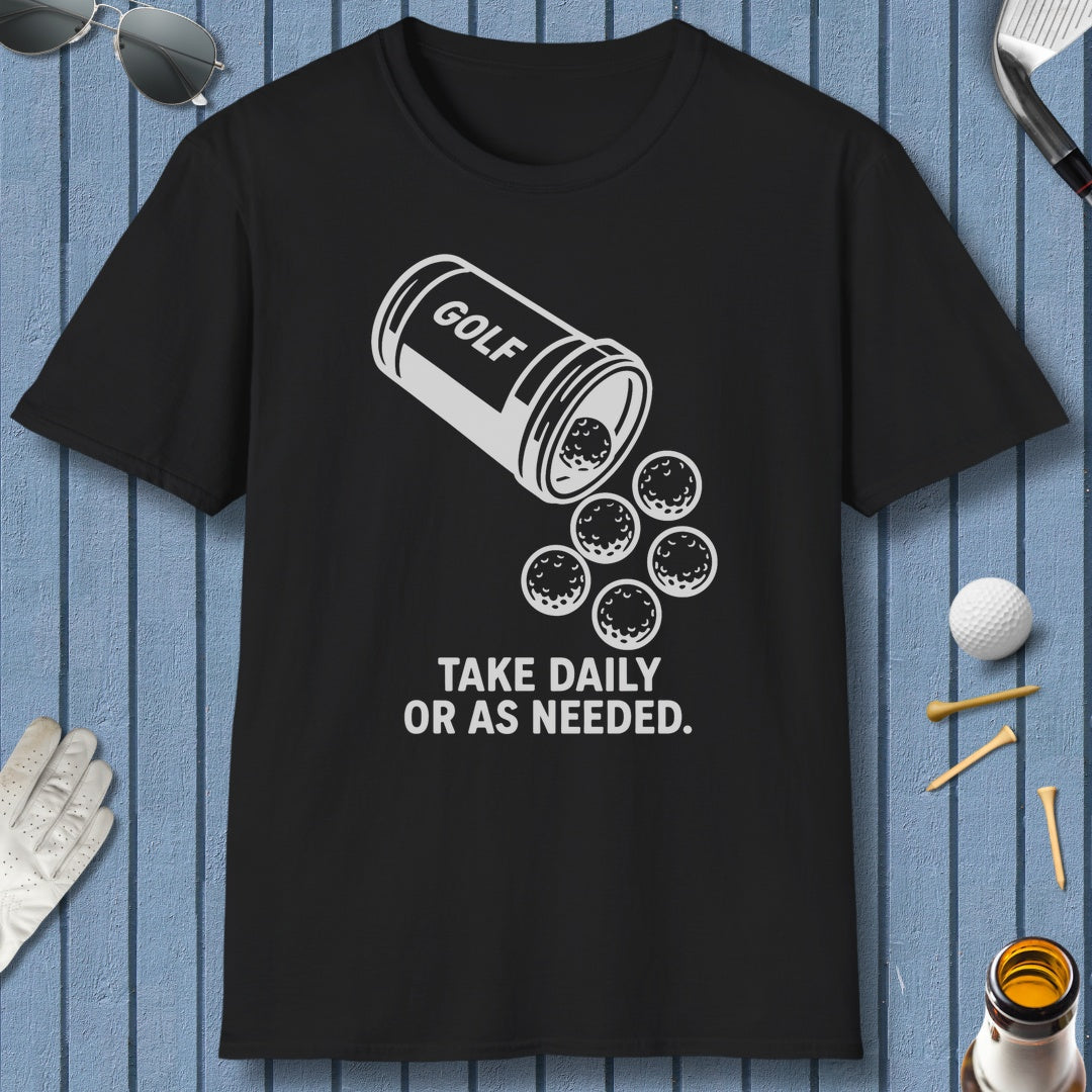 Golf Prescription - Adult Golf T-Shirt in Black