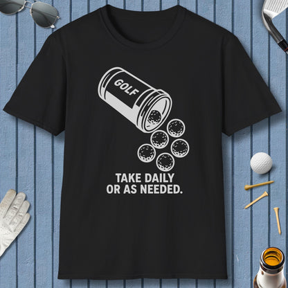 Golf Prescription - Adult Golf T-Shirt in Black
