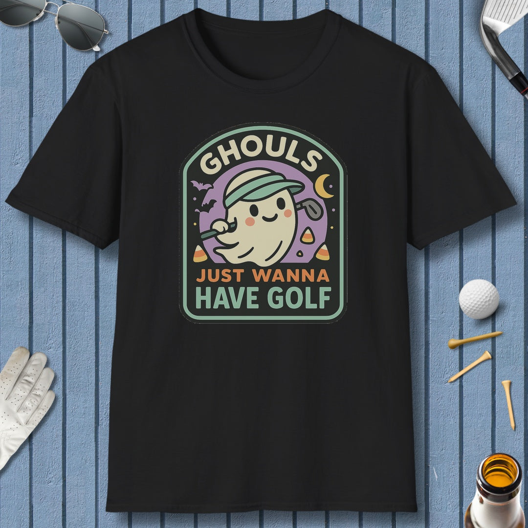 Ghouls Just Wanna Have Golf - Adult Golf T-Shirt in Black