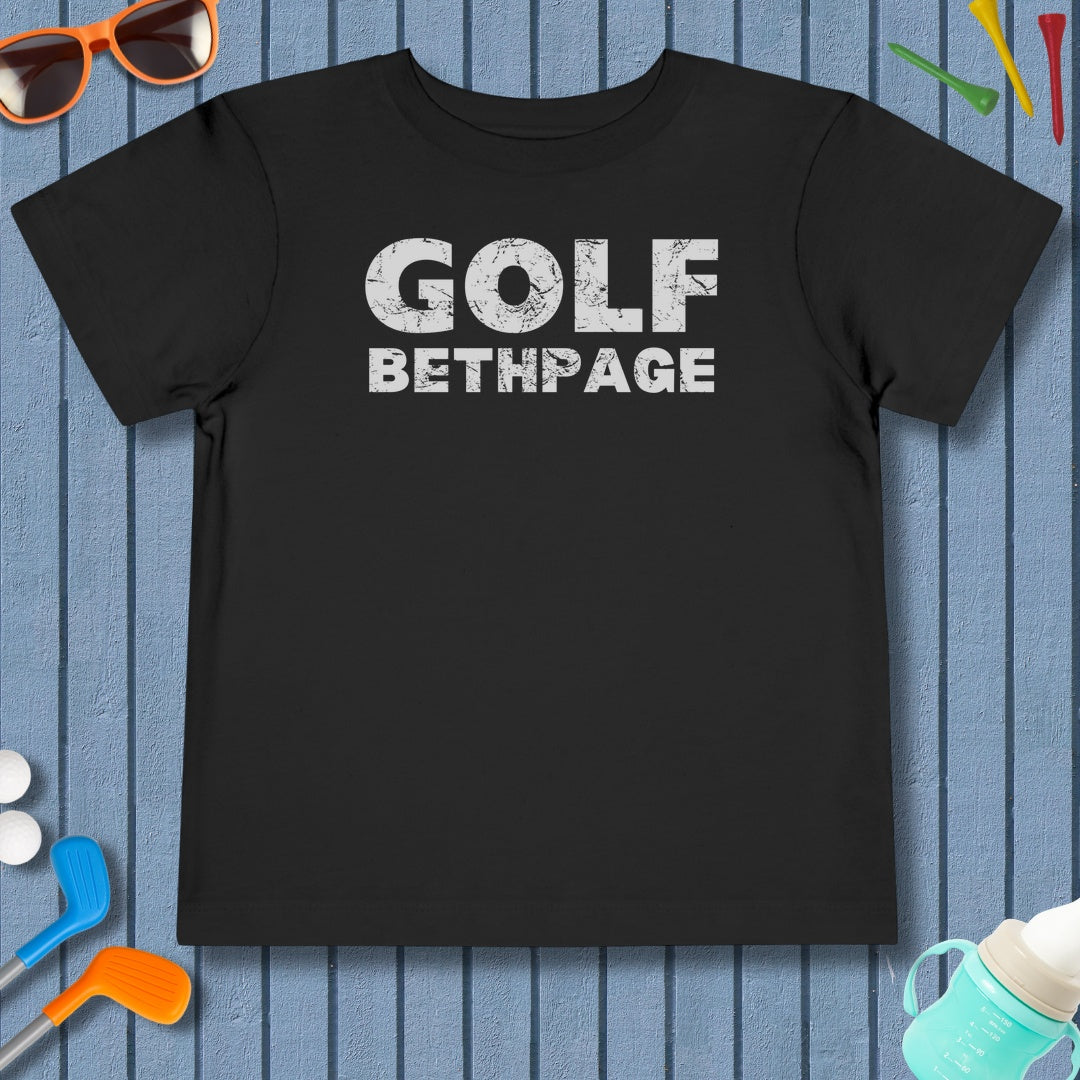 Golf Bethpage - Toddler Golf T-Shirt in Black
