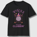 Witches, Let's Go Clubbin'! - Adult Golf T-Shirt in Black