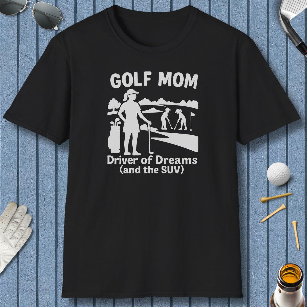 Golf Mom - Adult Golf T-Shirt in Black