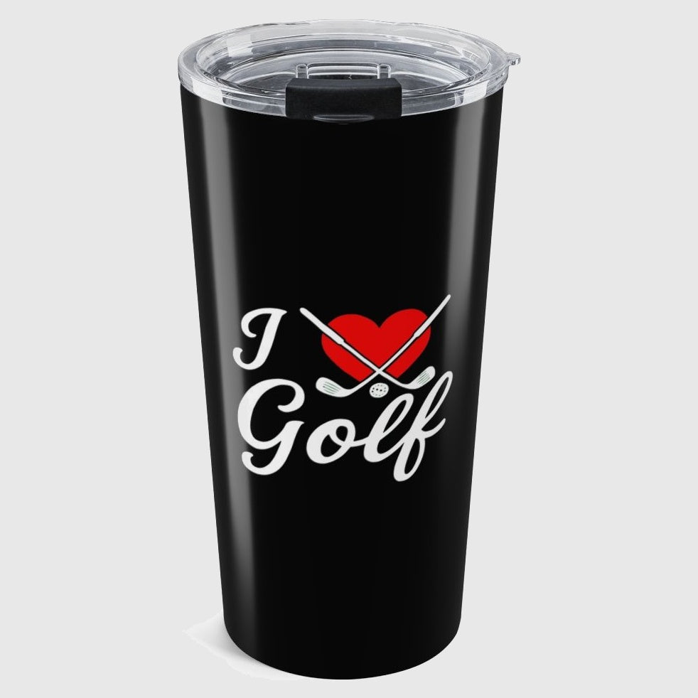 I Love Golf - 20oz Tumbler in Black