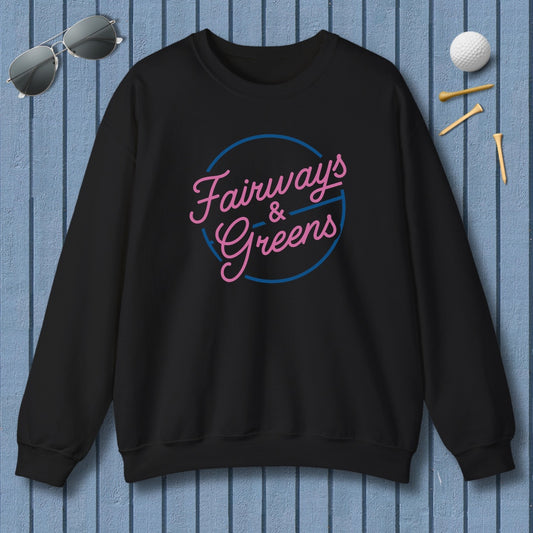Fairways & Greens - Adult Golf Sweatshirt in Black