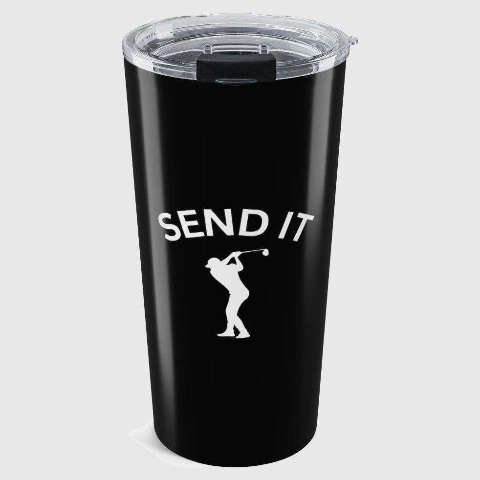SEND IT (Male) - 20oz Tumbler in Black