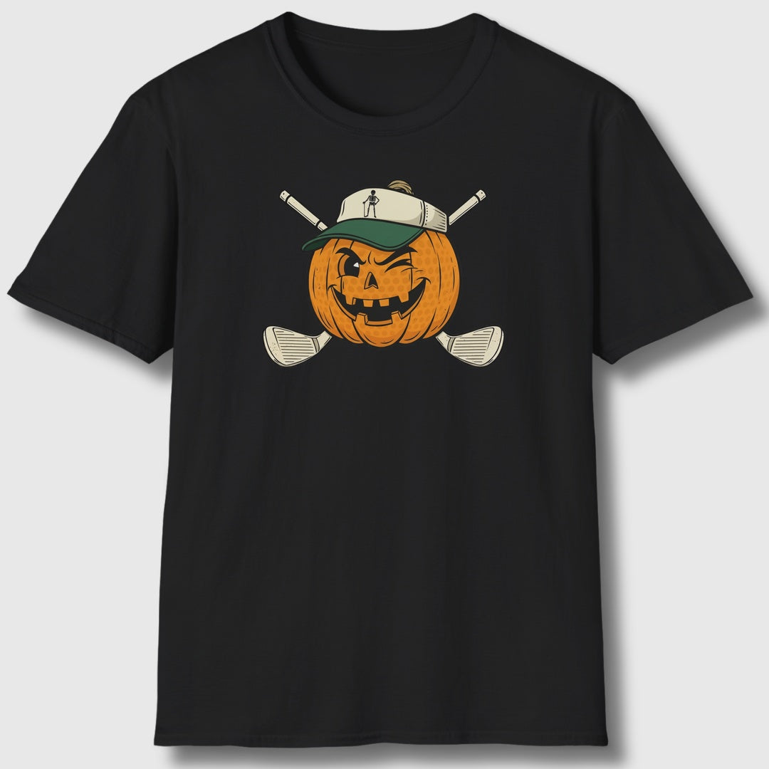 Golf or Gourd - Adult Golf T-Shirt in Black