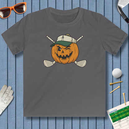 Golf or Gourd - Youth Golf T-Shirt in Charcoal