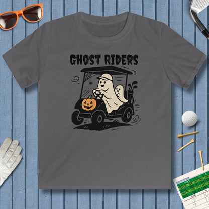 Ghost Riders - Youth Golf T-Shirt in Charcoal