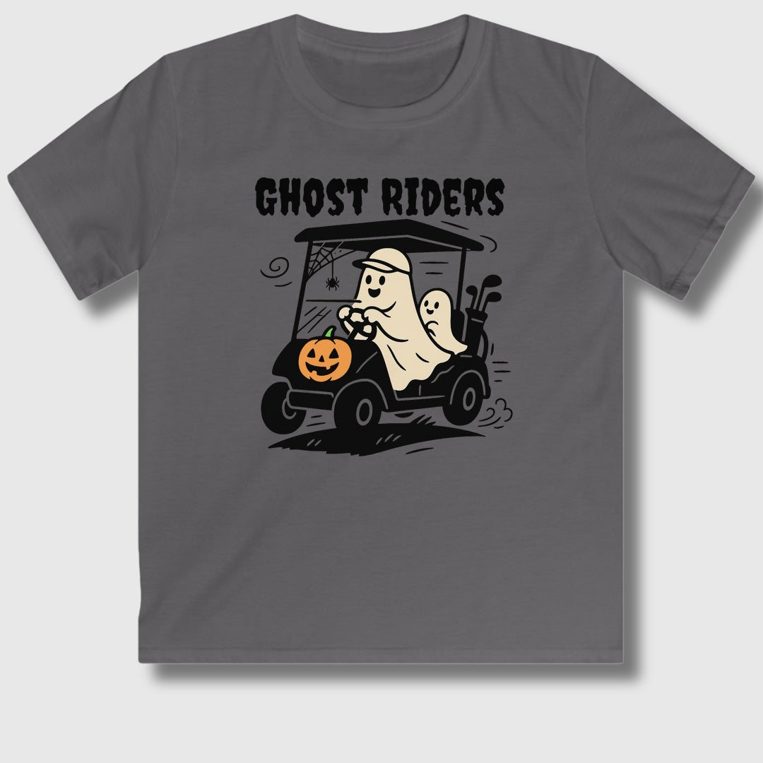Ghost Riders - Youth Golf T-Shirt in Charcoal