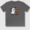 Ghost Tee Off - Youth Golf T-Shirt in Charcoal