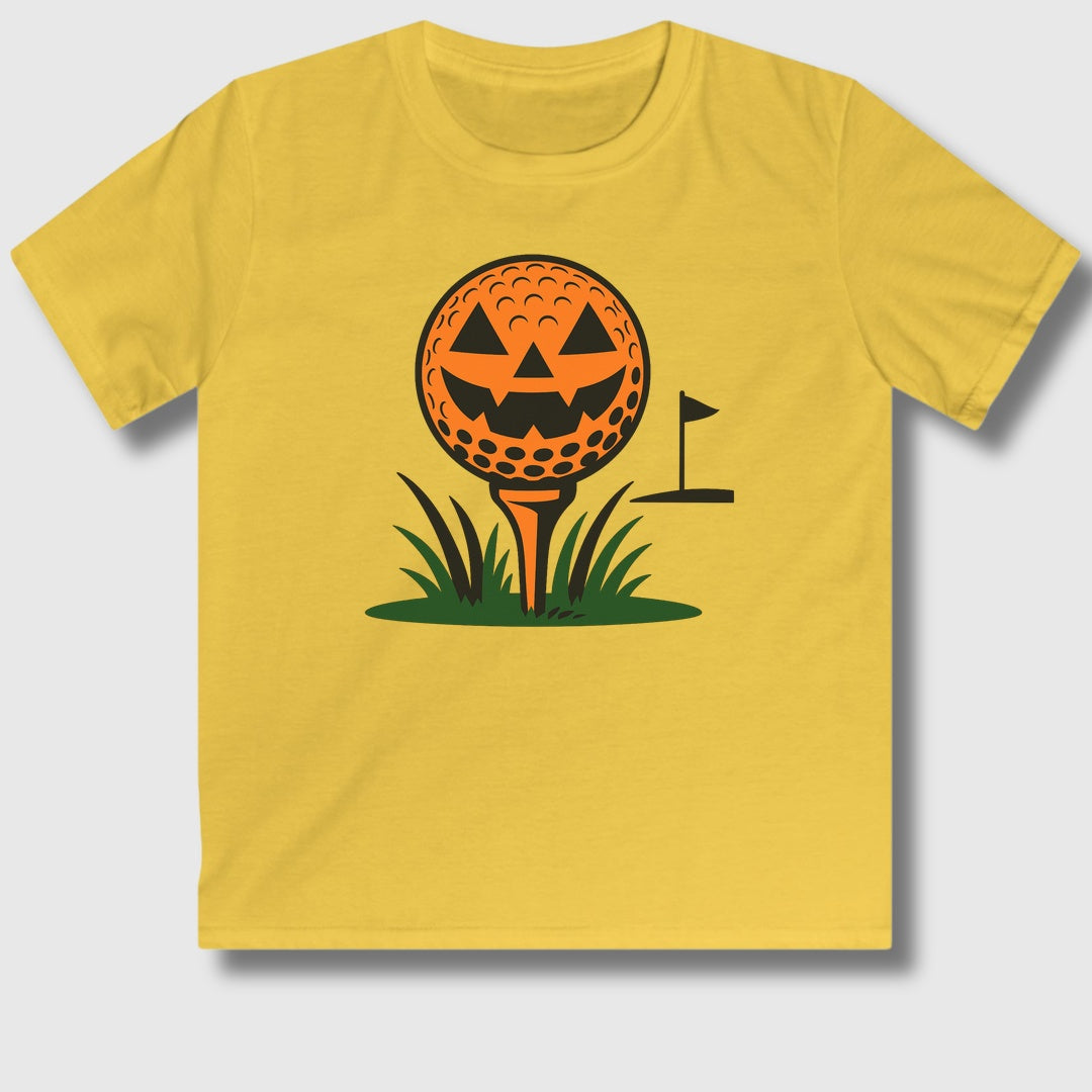 Tee Time Terror - Youth Golf T-Shirt in Daisy
