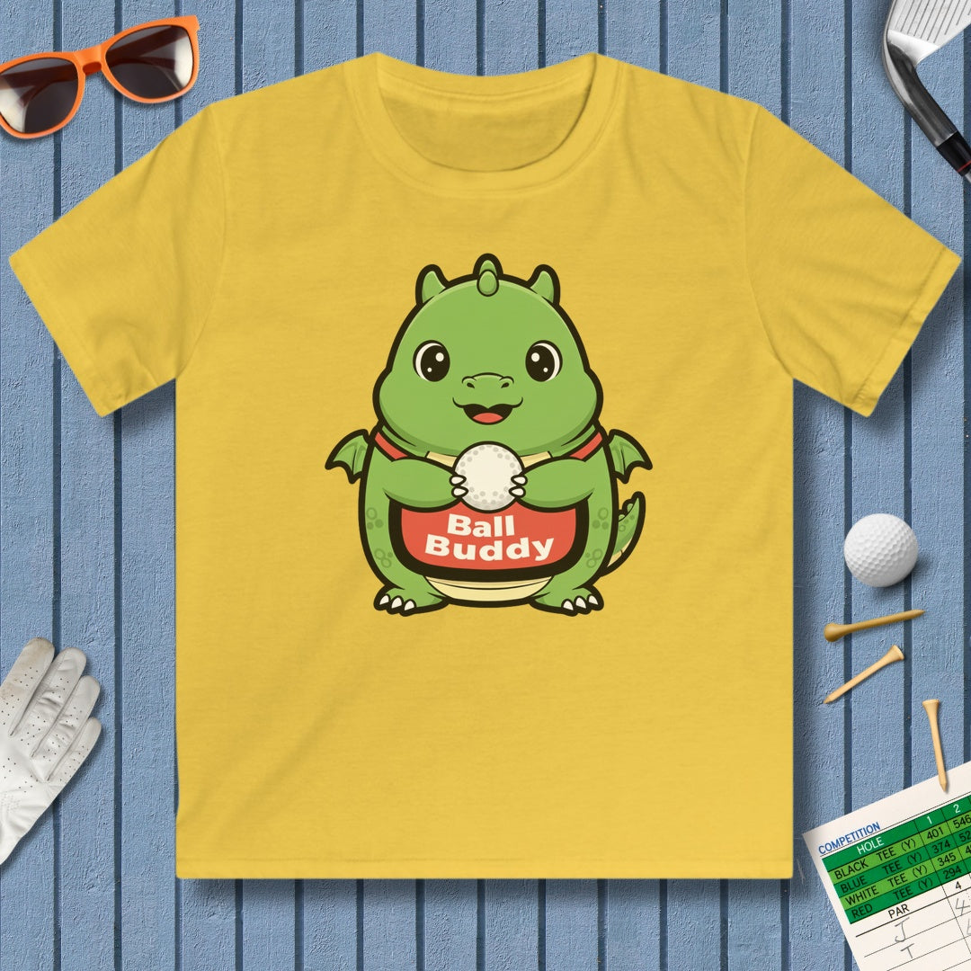 Ball Buddy Dragon - Youth Golf T-Shirt in Daisy