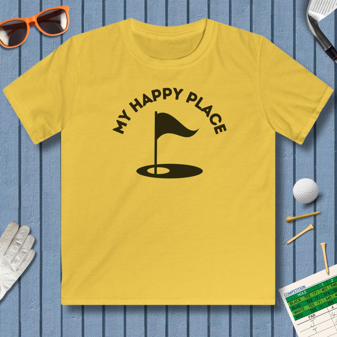 My Happy Place - Youth Golf T-Shirt in Daisy