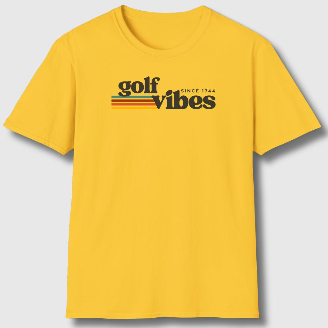 Golf Vibes - Adult Golf T-Shirt in Daisy
