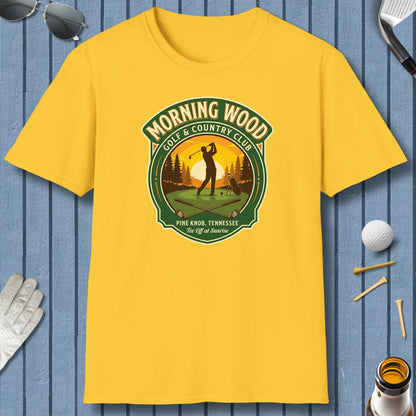 MORNING WOOD GOLF & COUNTRY CLUB - Adult Golf T-Shirt in Daisy