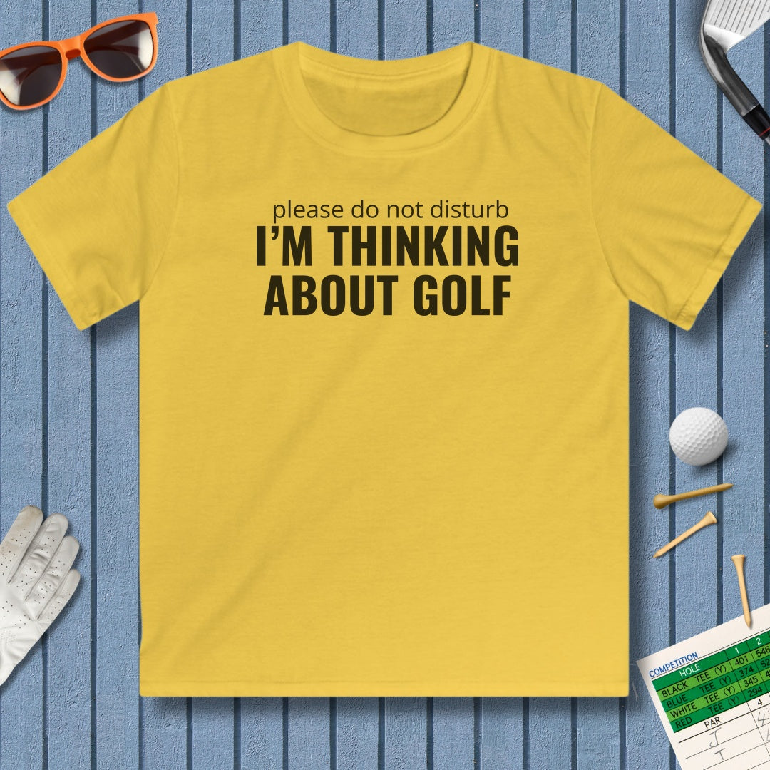 Do Not Disturb - Youth Golf T-Shirt in Daisy