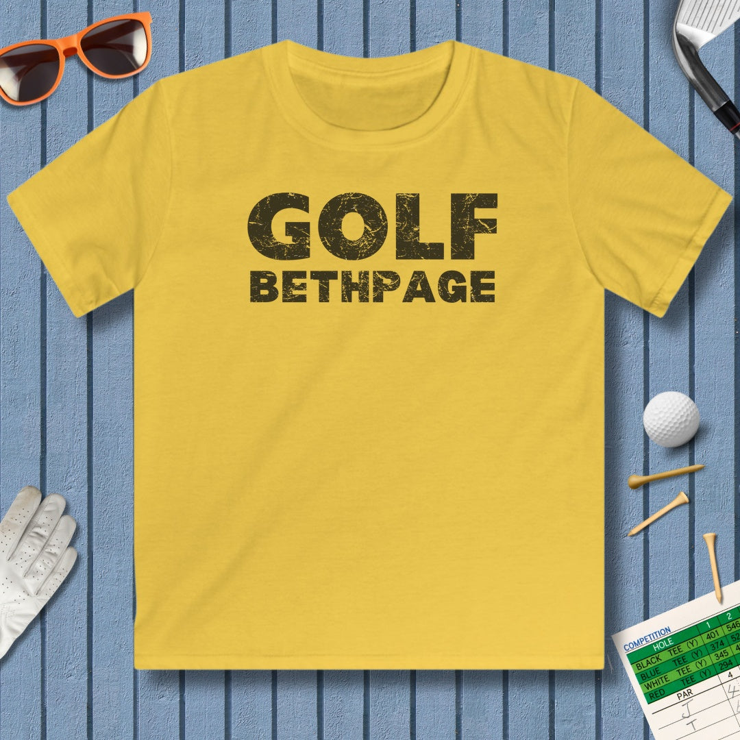 Golf Bethpage - Youth Golf T-Shirt in Daisy