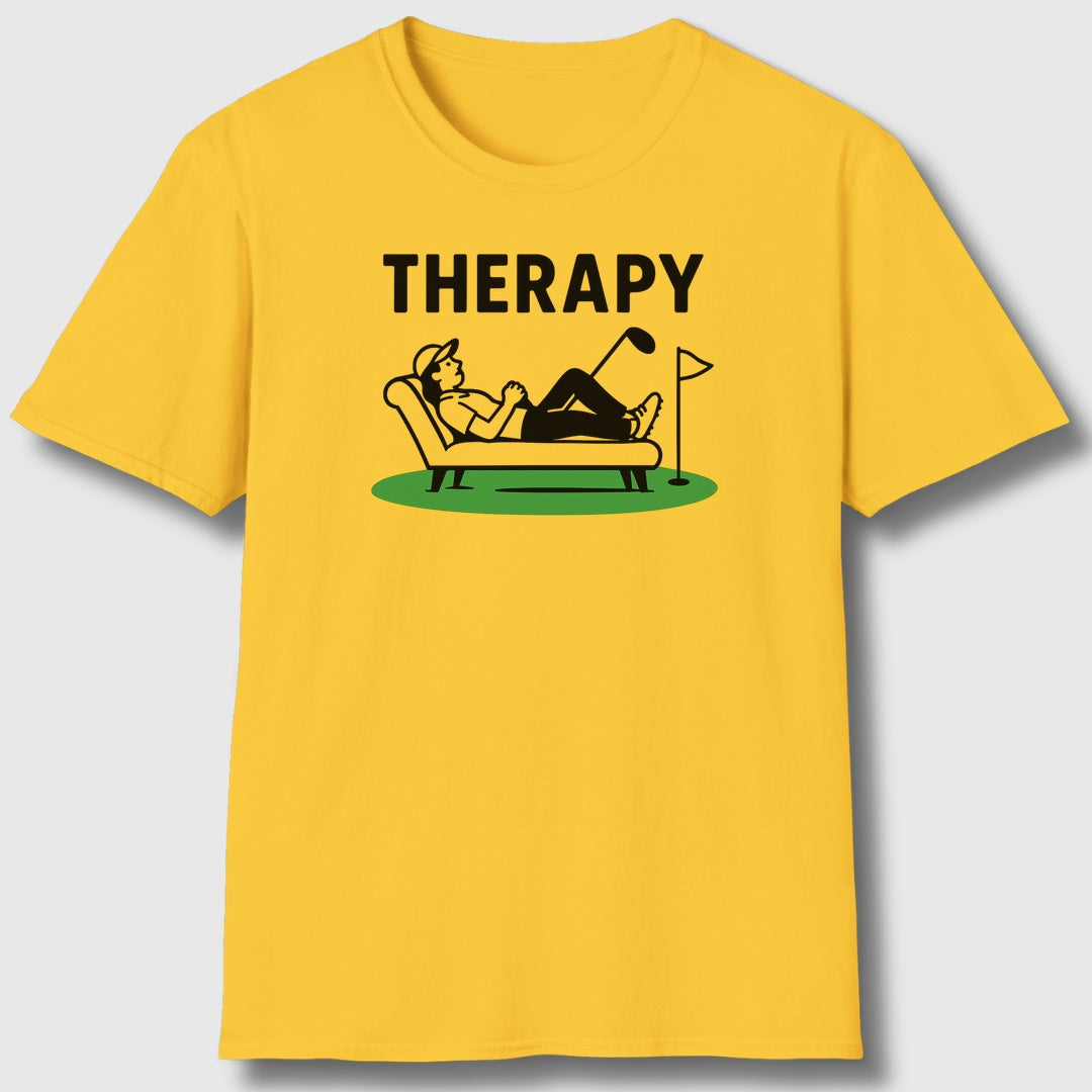 Golf Therapy - Adult Golf T-Shirt in Daisy