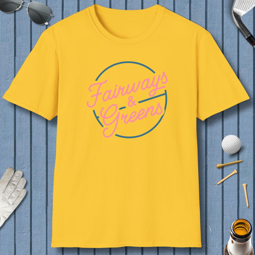 Fairways & Greens - Adult Golf T-Shirt in Daisy