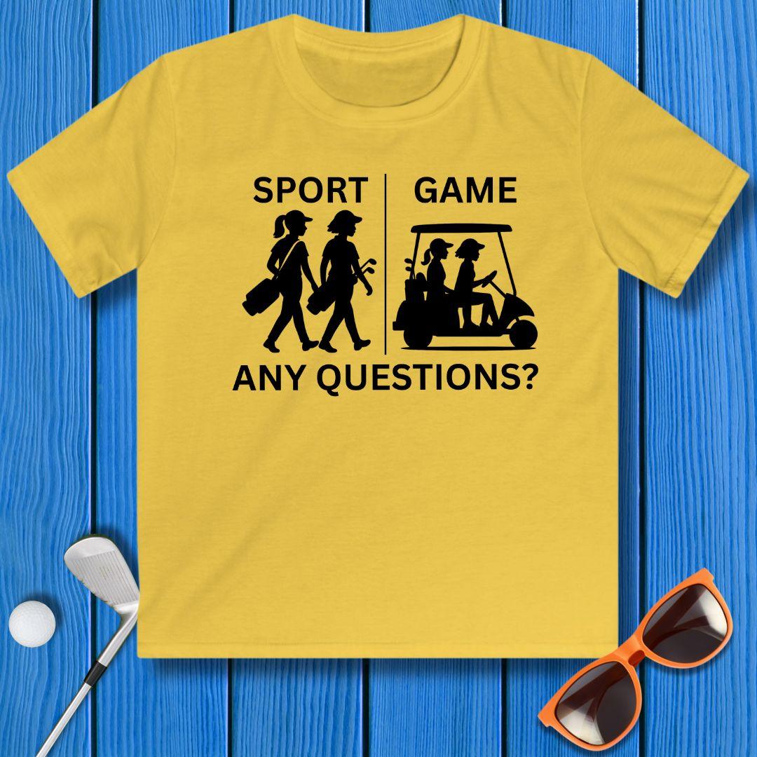 SPORT vs. GAME - Girl - Youth in Daisy, great for casual wear. Find more fun golf focused products at oneforetheages.com