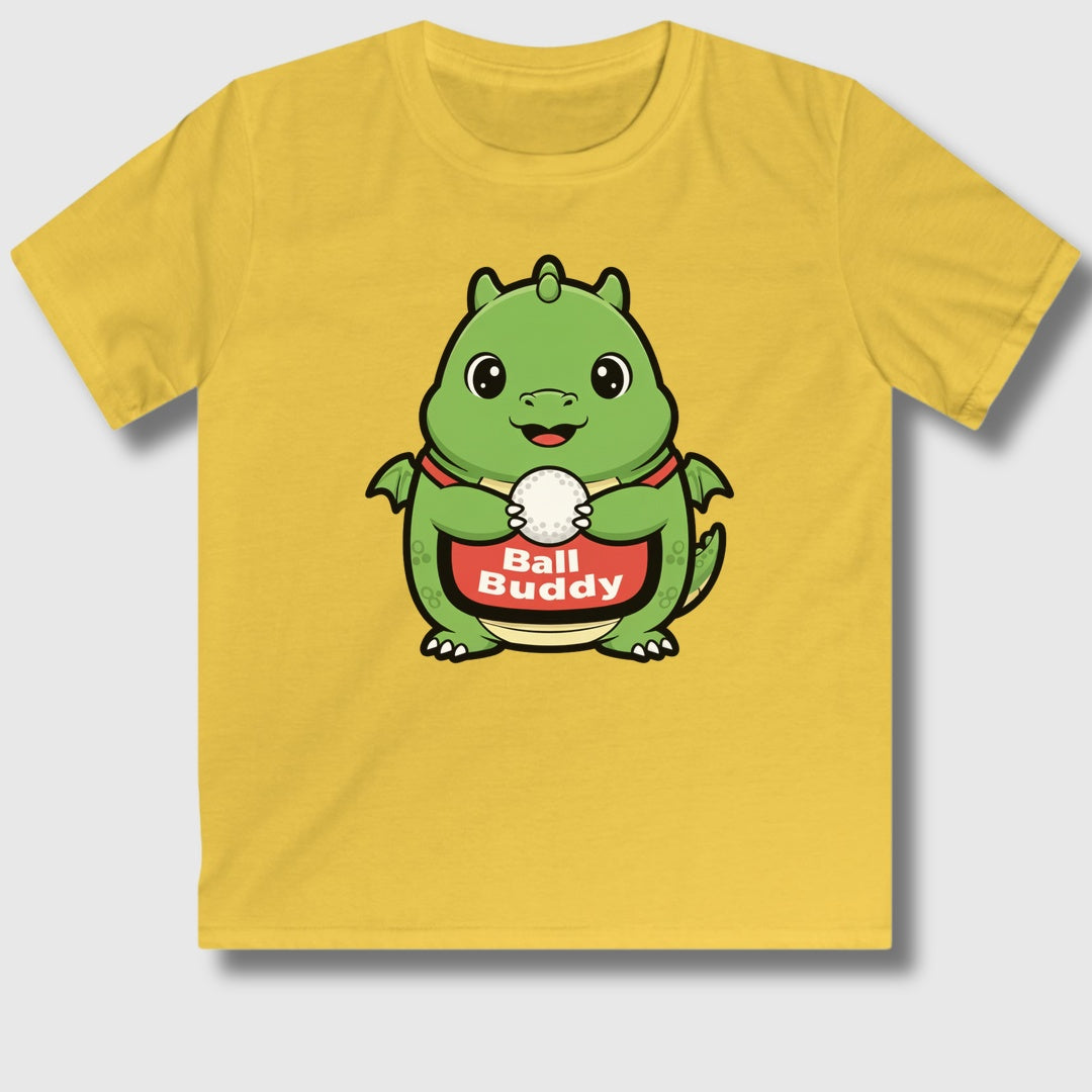 Ball Buddy Dragon - Youth Golf T-Shirt in Daisy