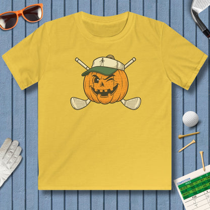 Golf or Gourd - Youth Golf T-Shirt in Daisy