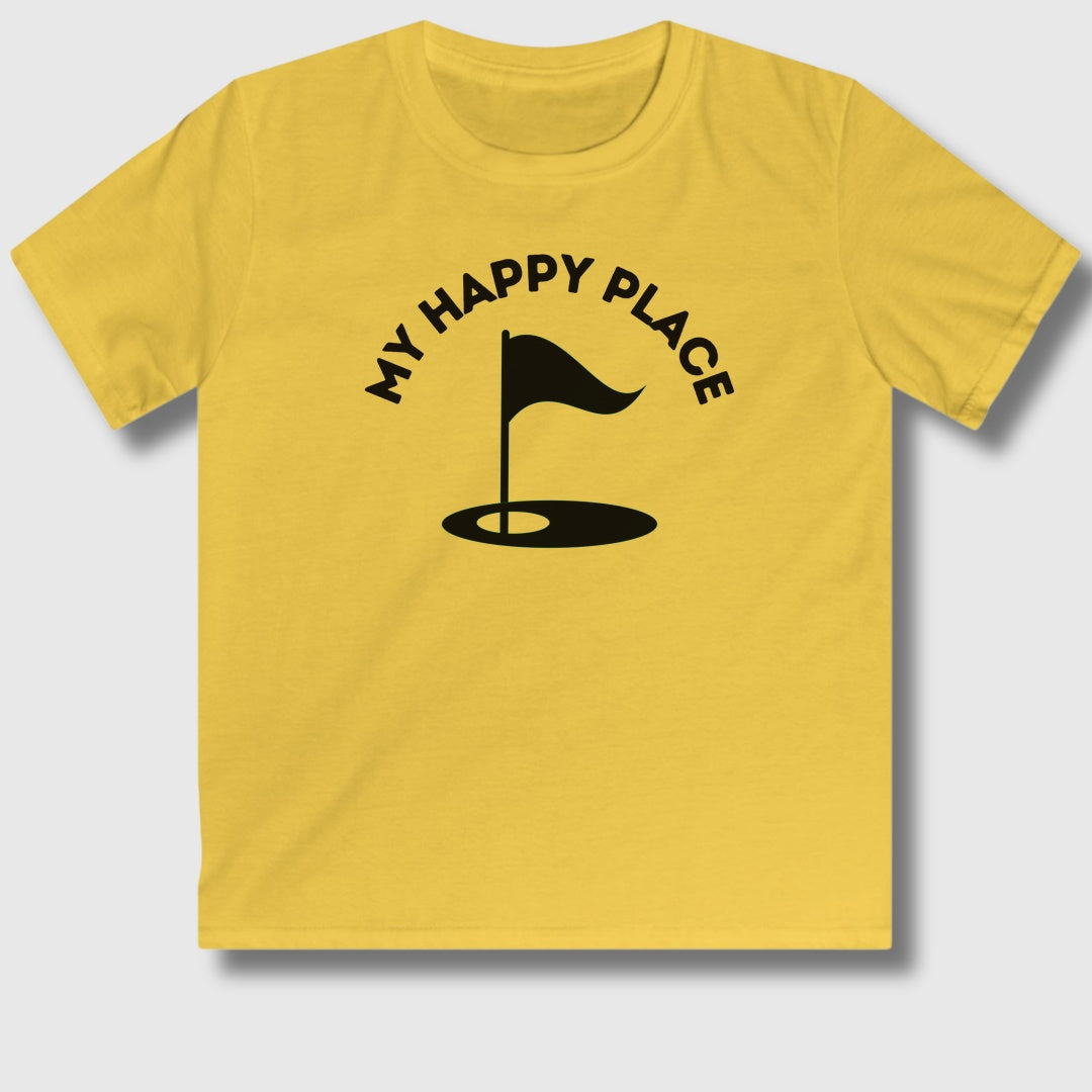 My Happy Place - Youth Golf T-Shirt in Daisy