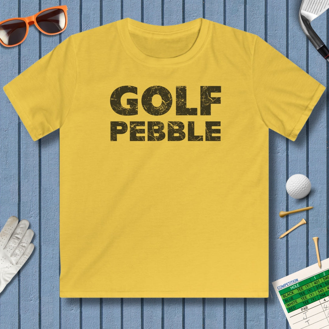 Golf Pebble - Youth Golf T-Shirt in Daisy