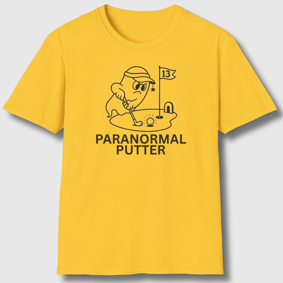 Paranormal Putter - Adult Golf T-Shirt in Daisy