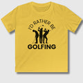 I'd Rather Be Golfing - Youth Golf T-Shirt in Daisy