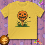 Tee Time Terror - Youth Halloween Golf T-Shirt