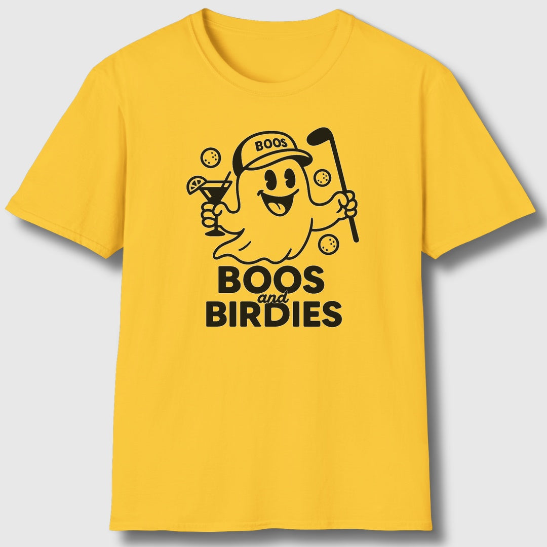 Boos and Birdies - Adult Golf T-Shirt in Daisy