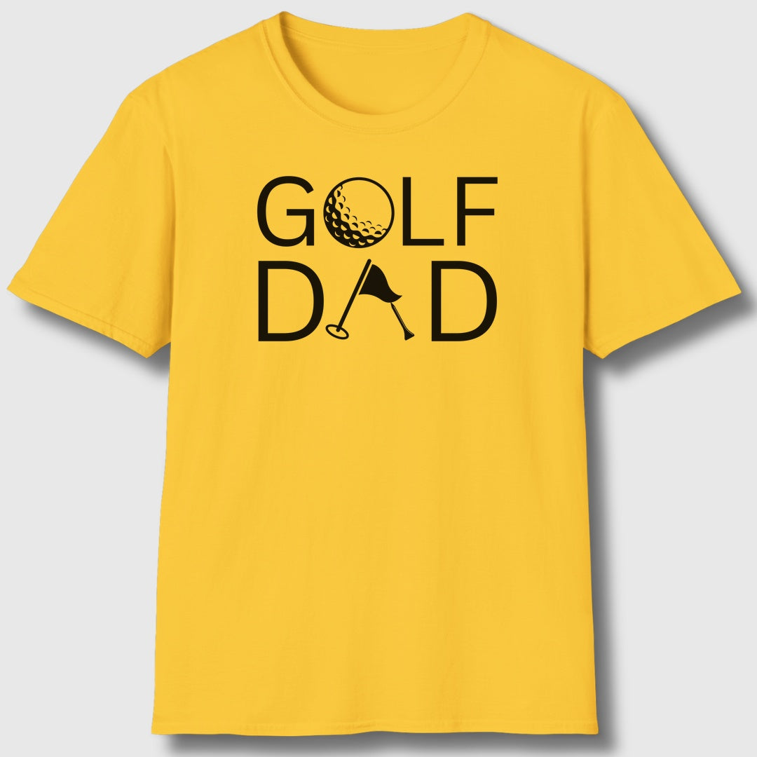 Golf Dad - Adult Golf T-Shirt in Daisy