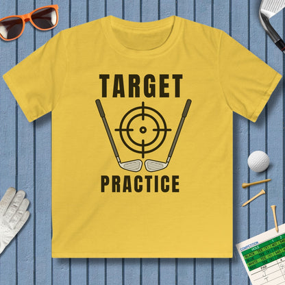 Target Practice - Youth Golf T-Shirt in Daisy