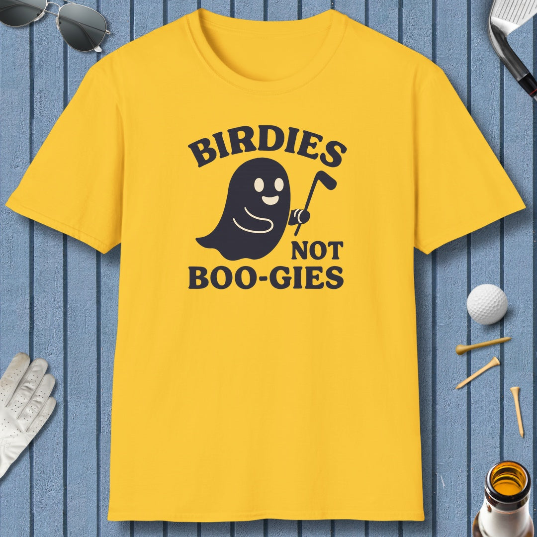 Birdies not BOO-GIES - Adult Golf T-Shirt in Daisy