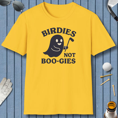 Birdies not BOO-GIES - Adult Golf T-Shirt in Daisy