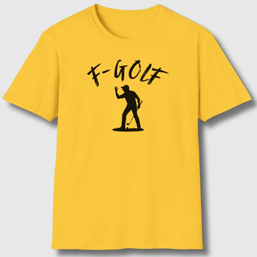 F-Golf (Male) - Adult Golf T-Shirt in Daisy