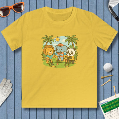 It's a zoo out here - Youth Golf T-Shirt in Daisy