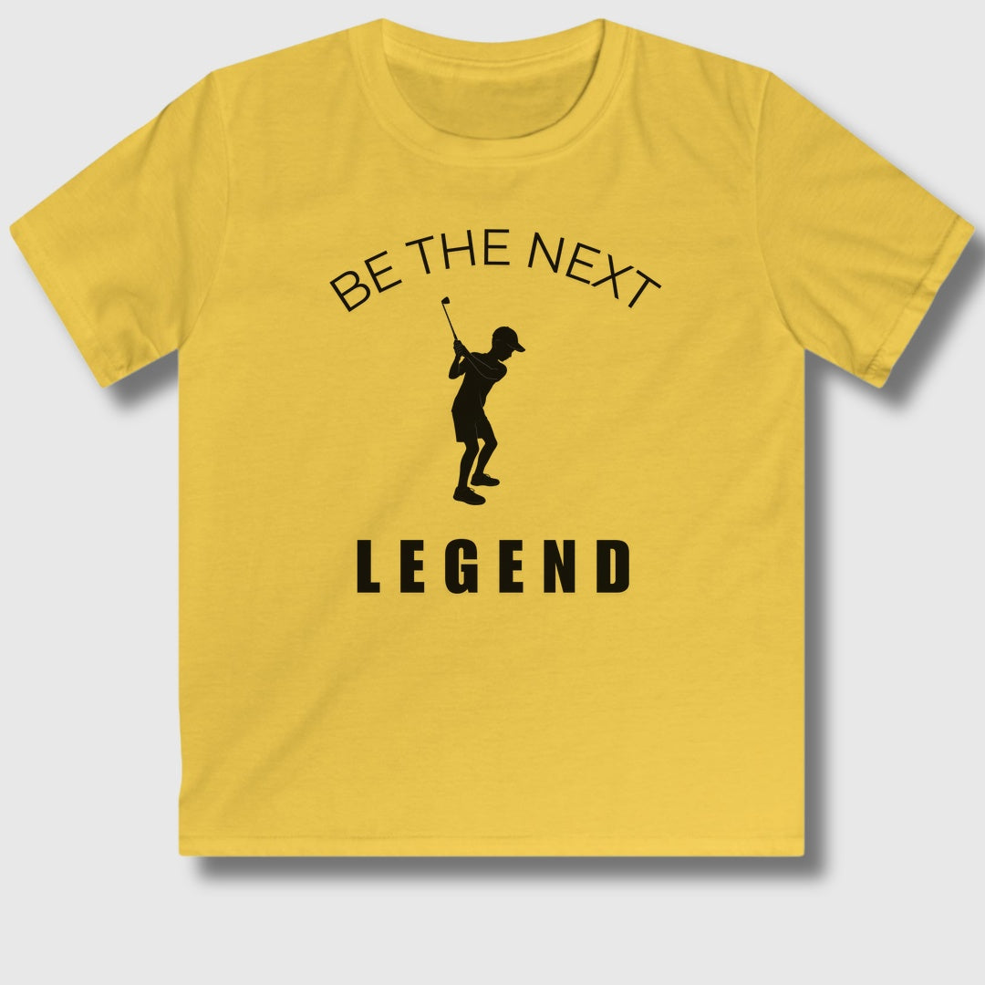 BE THE NEXT LEGEND (Boys) - Youth Golf T-Shirt in Daisy