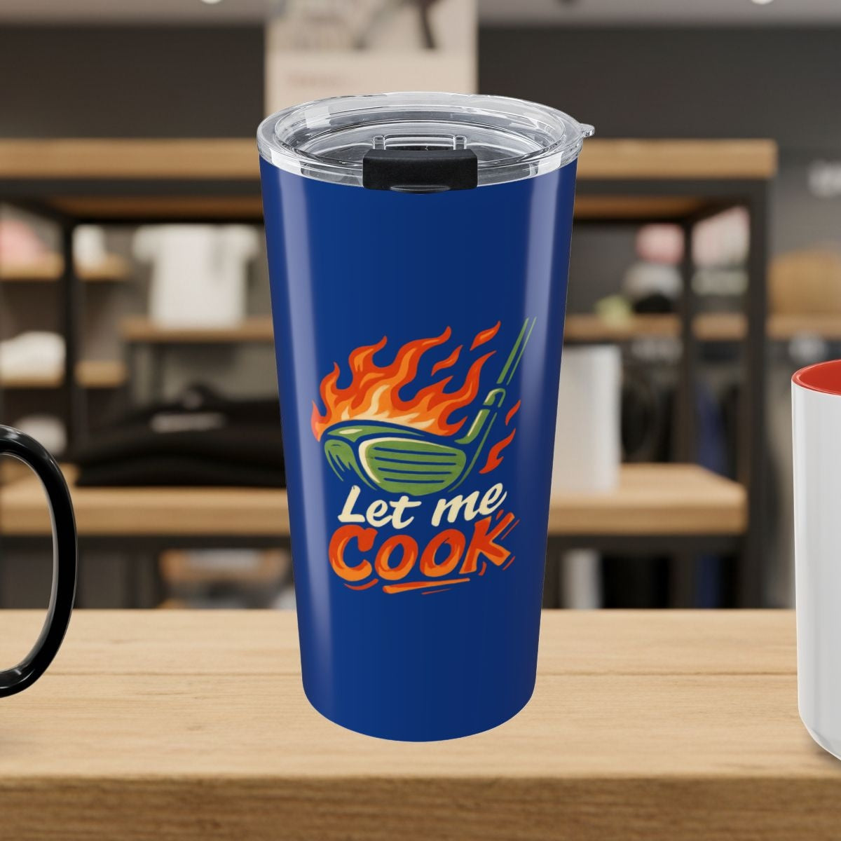 Let Me Cook - 20oz Tumbler in Dark Blue