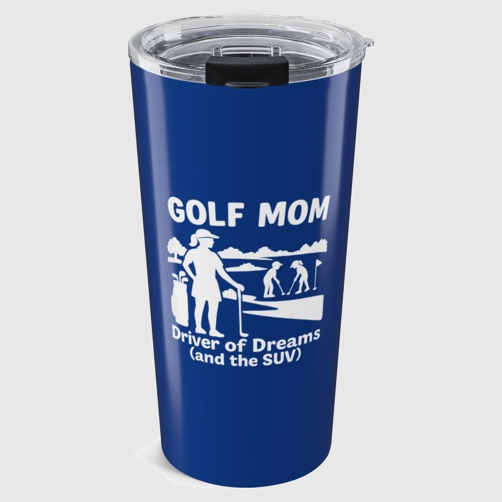 Golf Mom - 20oz Tumbler in Dark Blue