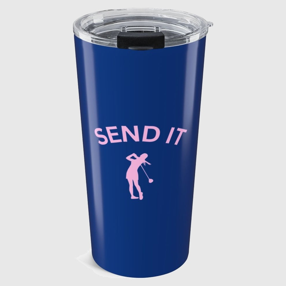 SEND IT (Female) - 20oz Tumbler in Dark Blue