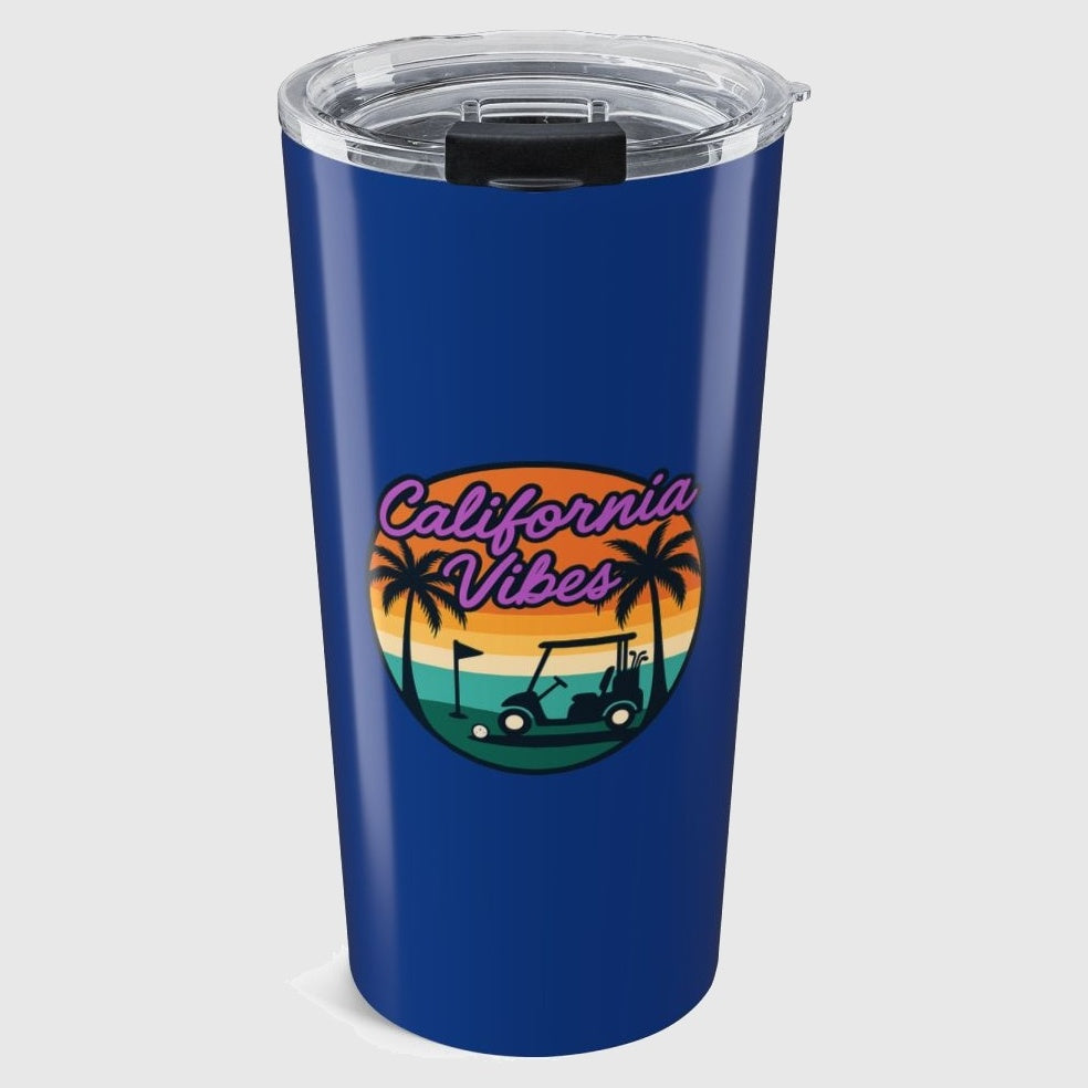 Golf Vibes - California Coast Edition - 20oz Tumbler in Dark Blue