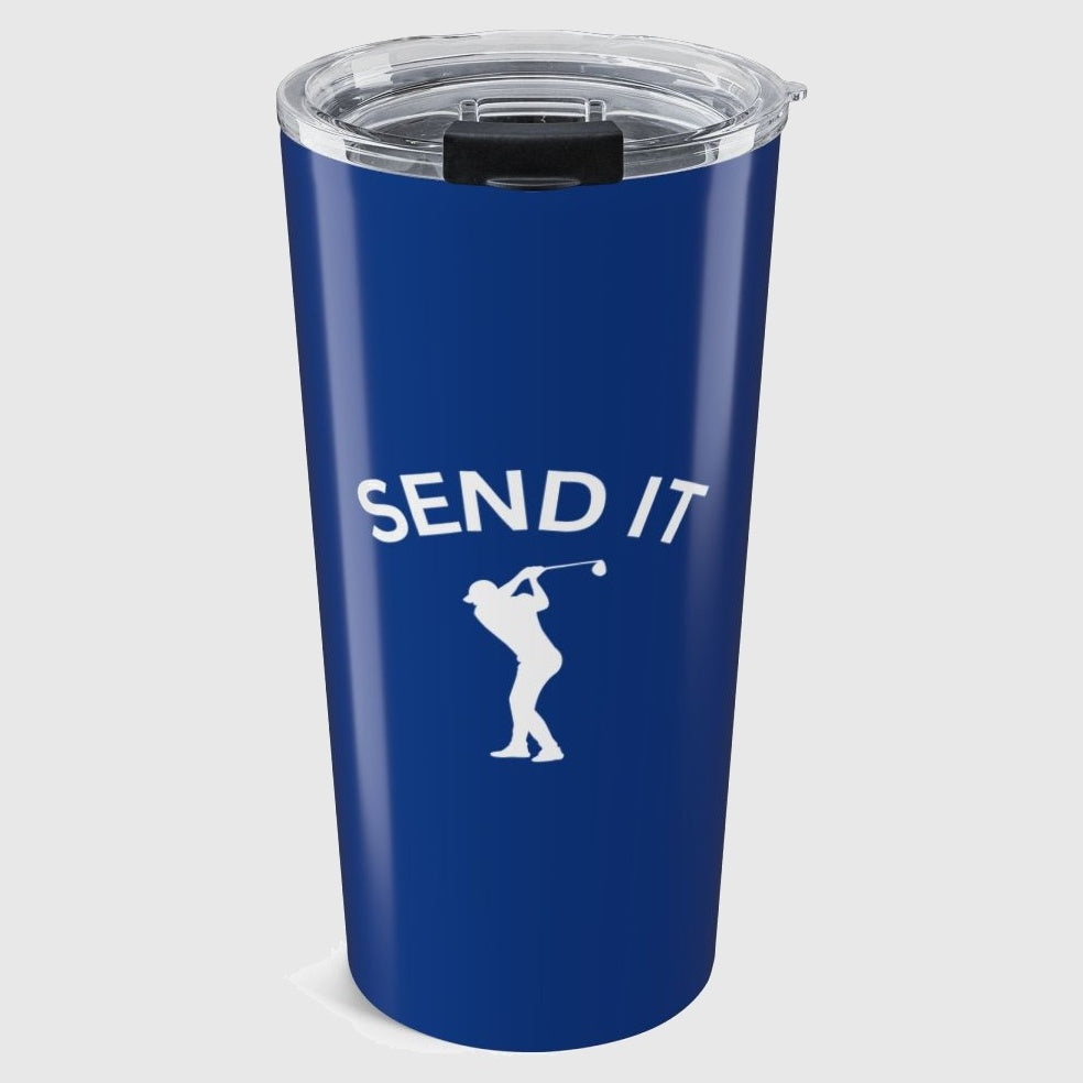 SEND IT (Male) - 20oz Tumbler in Dark Blue